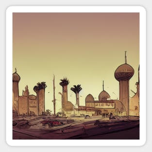 Baghdad | Comics Style Sticker